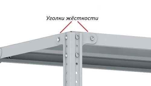 Стеллаж металлический Титан МС-750 1800x1000x500/2